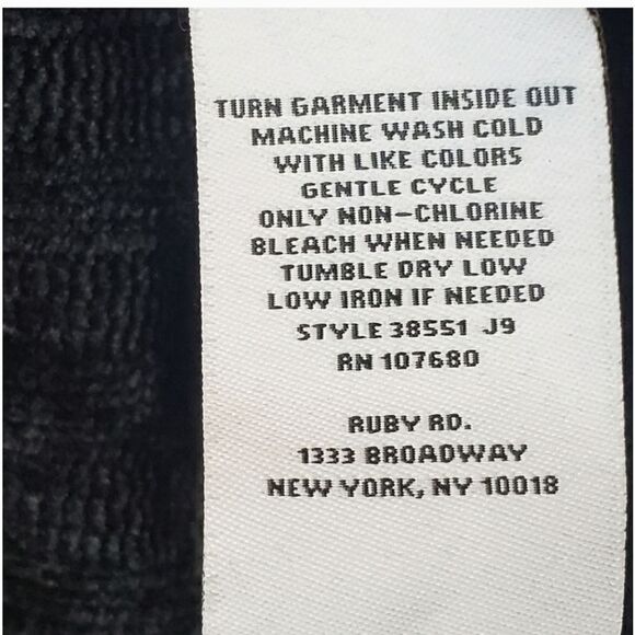 RUBY RD. Flowy Ribbed Chenille Cowlneck Sweater Medium - Picture 4 of 7